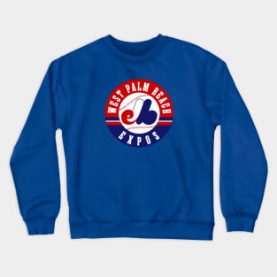 Defunct West Palm Beach Expos Baseball 1997 Crewneck Sweatshirt